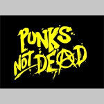 Punks not Dead  hrubá mikina na zips s kapucou stiahnuteľnou šnúrkami